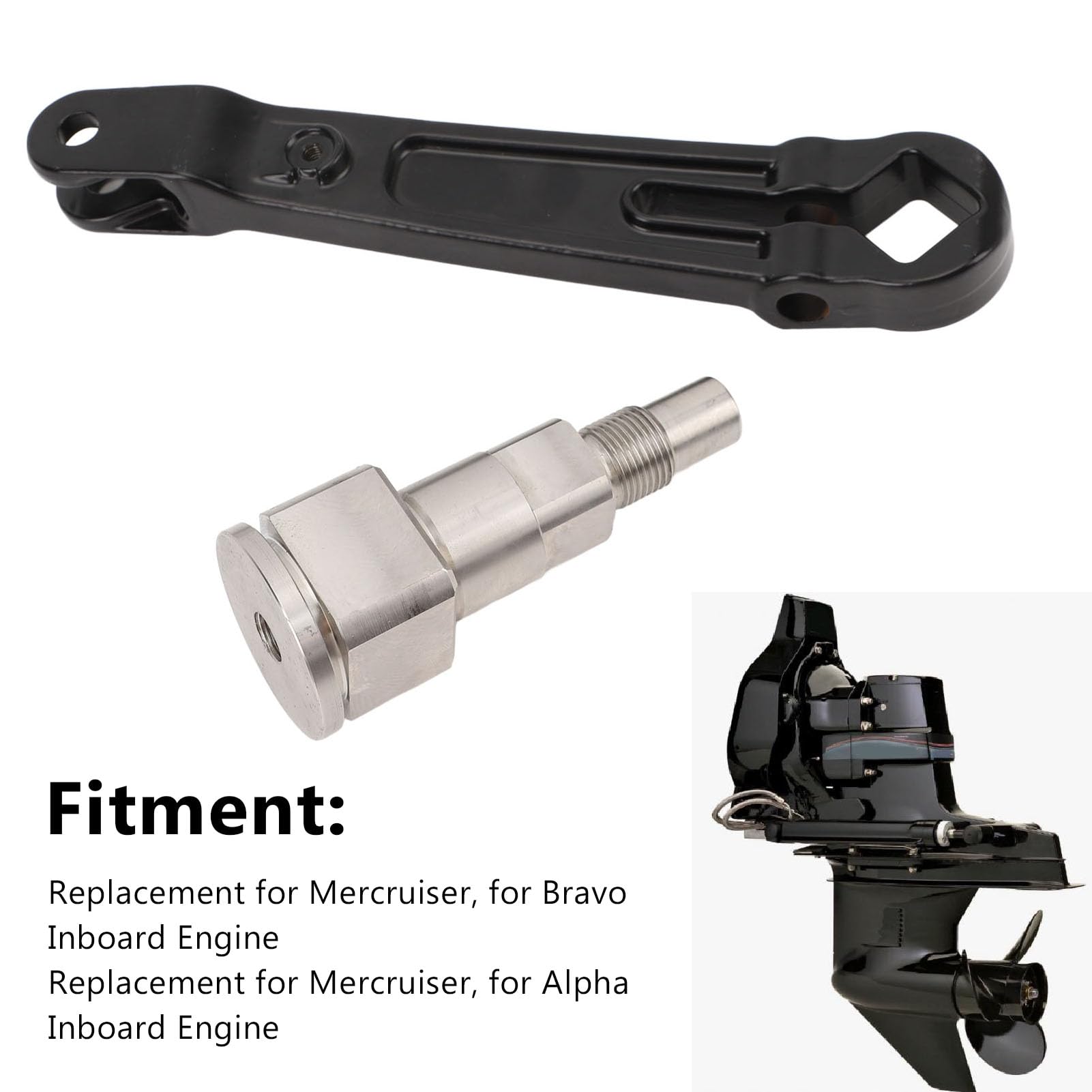 mamerin ♪✾︎ XTevu Gimbal Steering Arm Shaft Pin, 866322A01 Metal Steering Arm